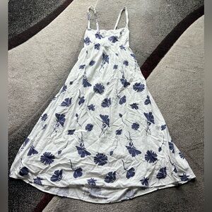 Petal & Pup White Purple Floral MIDI Dress